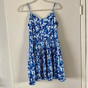 Beautiful blue pattern sun dress